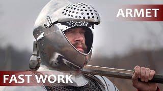 How to make medieval helmet armet. DIY Forging armor