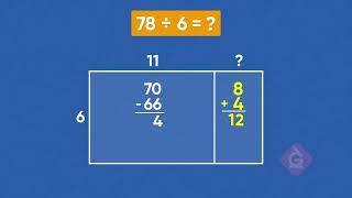 Division Using an Area Model Math Lesson for Kids