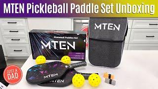 MTEN Pickleball Paddle Set UNBOXING