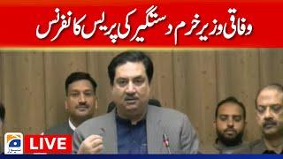 Live - Federal Minister Khurram Dastagir Press Conference