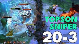 topson sniper pew pew pew | DOTA 2