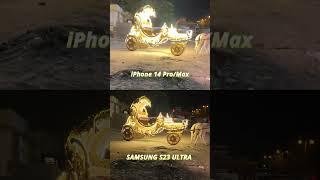 Samsung S23 Ultra better than iPhone 14 Pro/Max in Video? #shorts