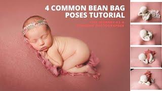 4 Common Newborn Posing Tutorial on Bean Bag - Mistakes & How to Fix POSING