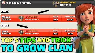 Top 5 tips and tricks in cwl | how to win cwl in coc | #clashofclan @WaRONGaMING