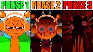 Phase 1 Vs Phase 2 Vs Phase 3 in Incredibox Sprunki