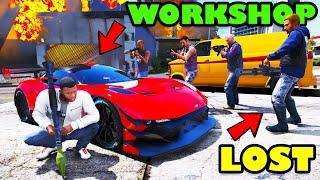 Franklin Biggest Fight With Lost Gang To Save His Workshop In GTA 5 | SHINCHAN and CHOP