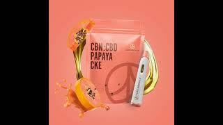 Introducing our new CBN:CBD Papaya CKE All-In-One, 1g cartridge featuring a fruit-forward flavour