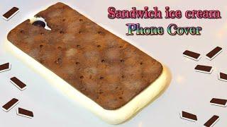 DIY Sandwich ice cream phone cover - kawaii case silicone tutorial - Isa ️