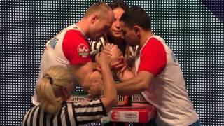 European Armwrestling championship 2015.  ALEKSANDR BULENKOV - VADIM AKPEROV