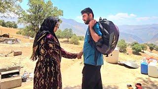 A sad farewell, moslem farewell to the family and a trip to the city to going the doctor.