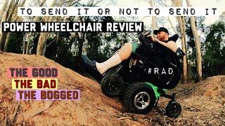 V6 frontier Power wheelchair review. Bogged again