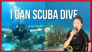 Intro Dive for Beginners l Never thought I would do this! My first scuba diving in Curacao