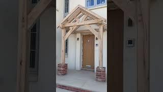 Oak Porch #shorts #woodworking #carpenter #carpentry #construction #oak #diy #nailgun #mafell #porch