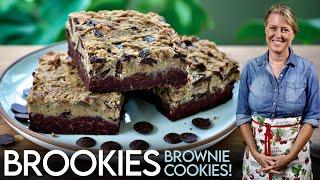 Brownie + Cookie = Brookies! THE BEST Plant-Based Dessert Ever! #sugarfree #glutenfree