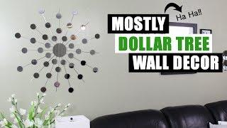 MOSTLY DOLLAR TREE DIY MIRROR WALL DECOR DIY Home Decor