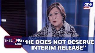 De Lima: Duterte’s petition for interim release is an admission of guilt | Long Take