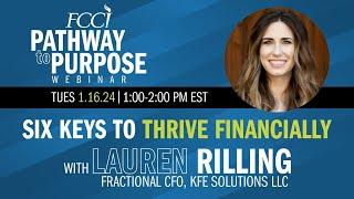 Six Keys to Thrive Financially