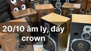 20/10 | 20 âm ly đẩy crown | | 20 cặp loa Bik | | pioner y7 | | onkyo 77fxii | | audioking phun 30 |