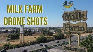 Historic Abandoned Milk Farm Road Sign in DIXON CALIFORNIA! Mavic 2 Pro Drone Footage!