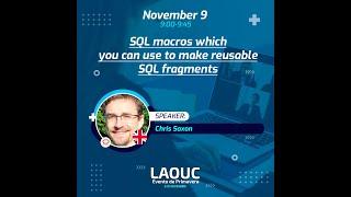 SQL macros which you can use to make reusable SQL fragments Chris Saxon