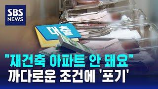 "재건축 아파트 안 돼요"…부모 울리는 신생아 특례 대출 / SBS