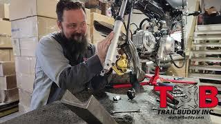 Building a Honda CT70 out of an Ice Bear Champion, Part 3: Tires and Front Fender