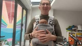 How to use the Baby Bjorn Harmony Carrier with a newborn and how to adjust as baby grows