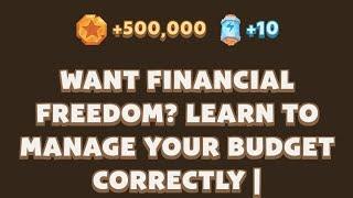 Want Financial Freedom? Learn to Manage Your Budget Correctly| MemeGirls | Memefi New Video Code