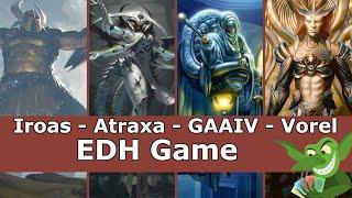 Iroas vs Atraxa vs Grand Arbiter Augustin IV vs Vorel EDH / CMDR game for Magic: The Gathering