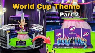 Cricket T20 Worldcup Ganpati Decoration Part 2 | Wankhede Stadium 3D Model Free Template #thekraftco