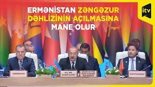 Ermənistan Zəngəzur dəhlizinin açılmasına da mane olur I Prezident İlham Əliyev