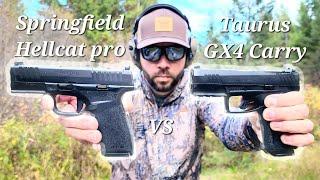 Taurus GX4 Carry VS Springfield Hellcat Pro