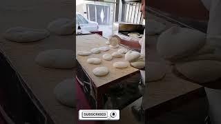 Baking bread | Iranian Bread recipe | Cooking barbari bread in Tehran, Iran