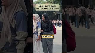 Nilai rata-rata untuk masuk ke ITB