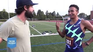 Donavan Brazier After His 3:35 1500 [The Big Friendly]