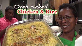 Oven Baked Creamy Chicken and Rice | One Dish | It's Soooo Good & Easy To Make | He Was Ready!