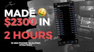 I MADE $2300 In 2 hours FOREX TRADING | Using Fibonacci Scalping Strategy