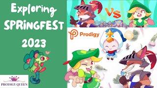 PRODIGY MATH GAME | Exploring SPRINGFEST 2023 + Intriguing Leveling Up Glitch w/ Prodigy Queen