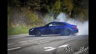 Nordschleife Nurburgring Gas station Madness Mercedes C63AMG Burnouts, Sounds, accelerations and mor