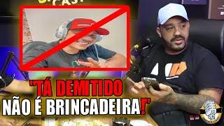DANILO SNIDER SURTA EM PODCAST E DEMITE O DIRETOR (GEGE) AO VIVO