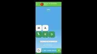 Wordbrain 2 Back to School Event August 29 2019 | Wordbrain 2 Back to School Day 6