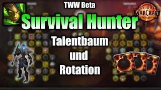 [WoW] TWW BETA Survival Hunter - Mein M+ Talentbaum + Rotation -  kurz erklärt