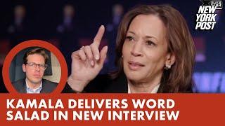 Kamala delivers new baffling word salad involving constellations and crime during interview