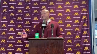 Press Conference: Gopher Football at Illinois