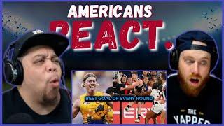 AMERICAN REACTS TO BEST AFL GOALS FOR EVERY ROUND OF 2024 || REAL FANS SPORTS