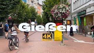 Gießen Germany  | City in Hessen State ,Walking 4K 60fps UHD