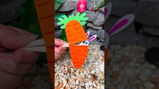 DIY Moving Paper Carrot Craft for Kids  | Fun & Interactive Tutorial #diy #craft #craftyfun #kids