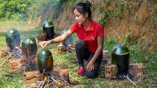 How to make watermelon stewed chicken - Harvesting peanuts | Ella Daily Life