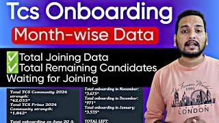 TCS Onboarding Data 2024-25 | Total TCS Onboarding Community Strength | Joining Letter, Offer letter