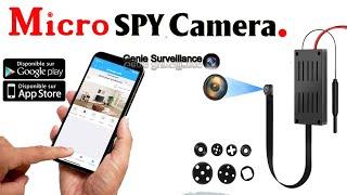 Micro spy hidden camera mobile connect and application configuration